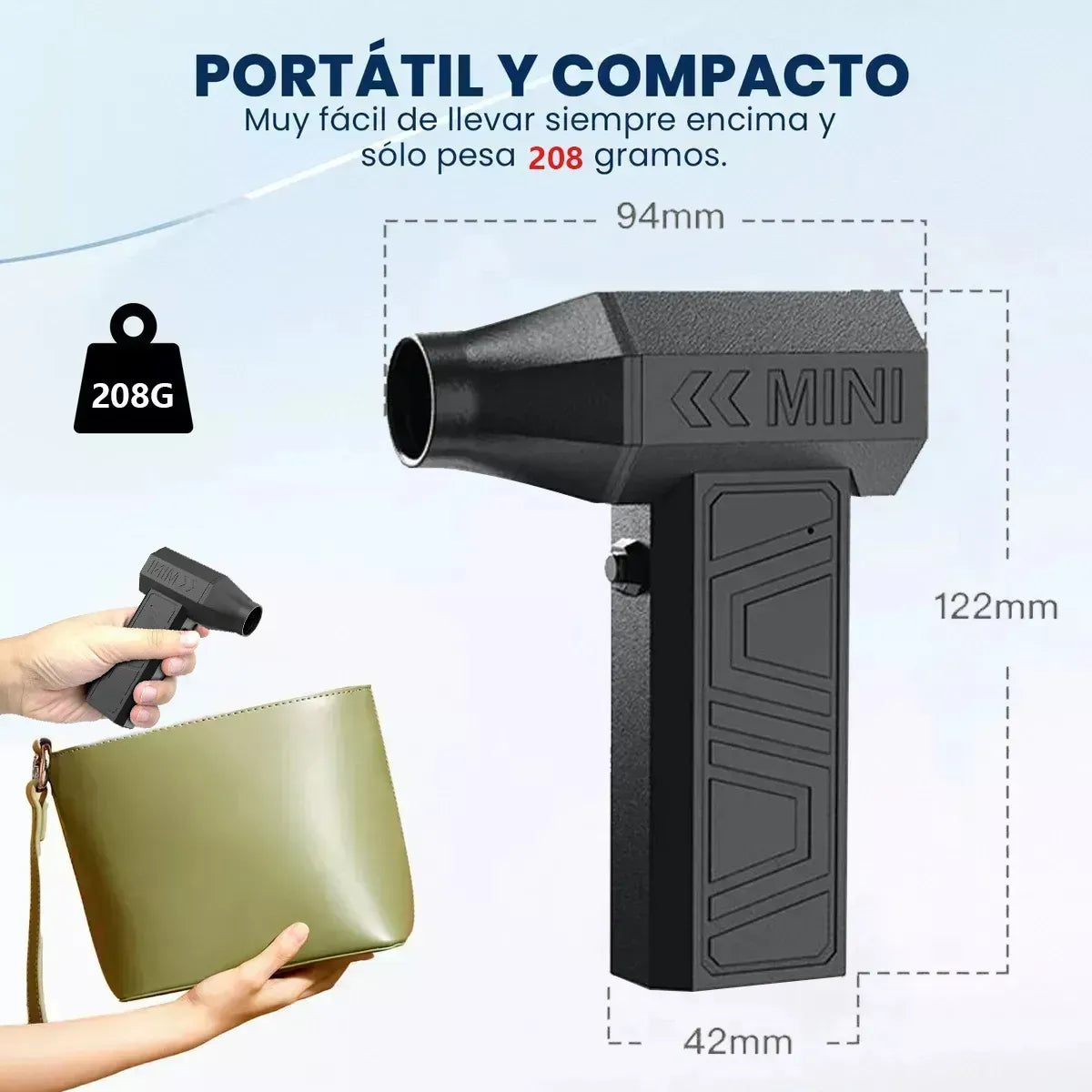 M - Mini soplador violento