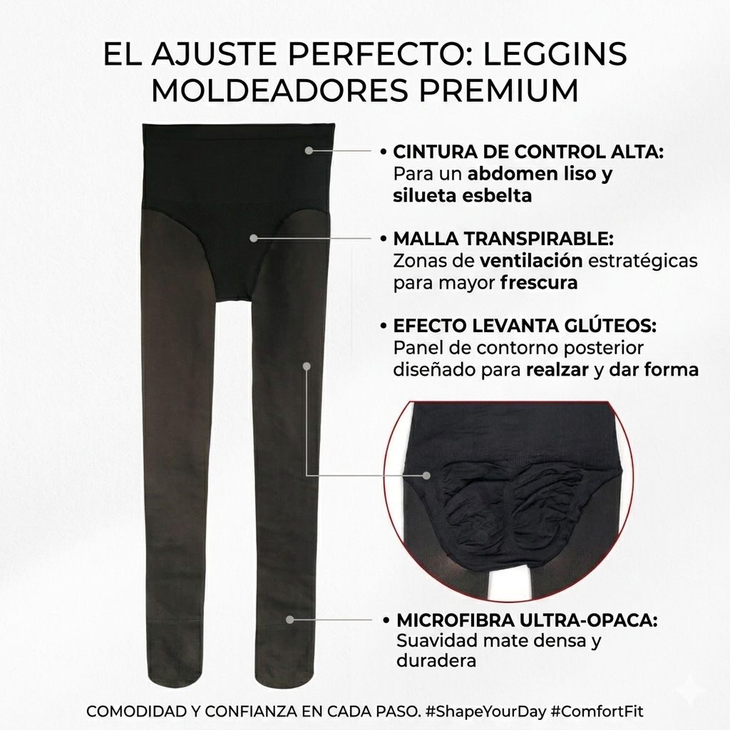 Pantys Calzas Medias Efecto Piel Polar
