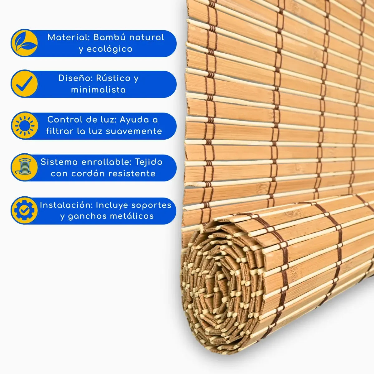 Cortina Roller Bambu