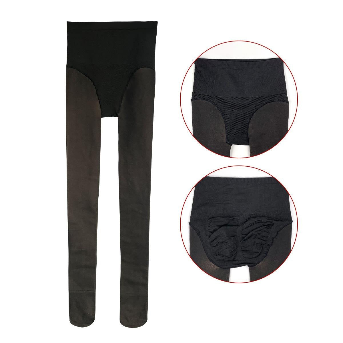 Pantys Calzas Medias Efecto Piel Polar