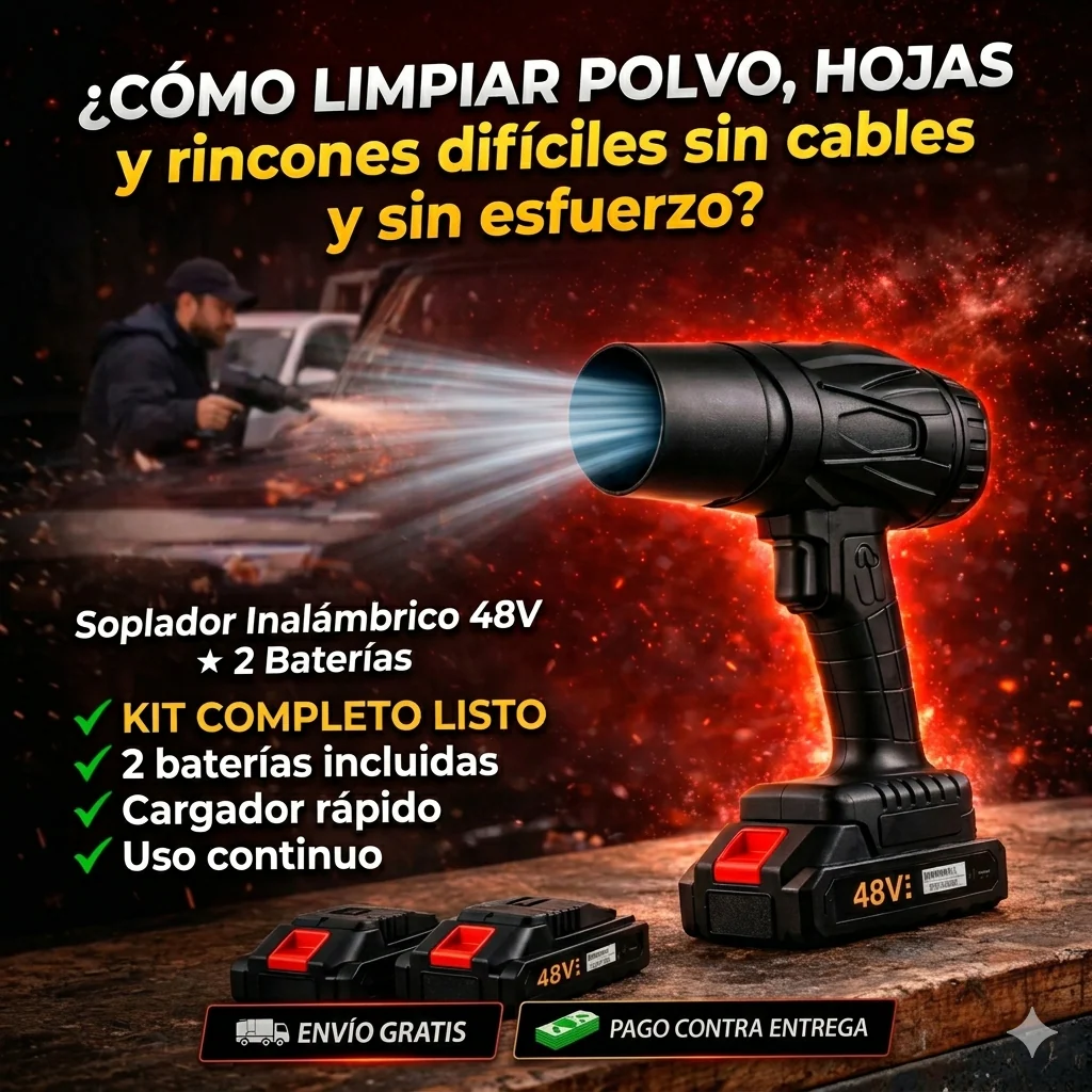 Soplador 2 Baterias 48v