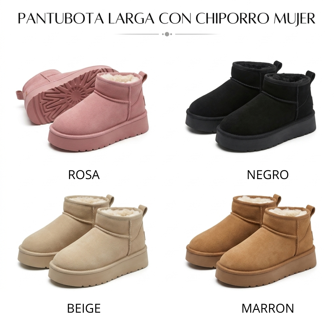 Pantubota Larga Con Chiporro Mujer